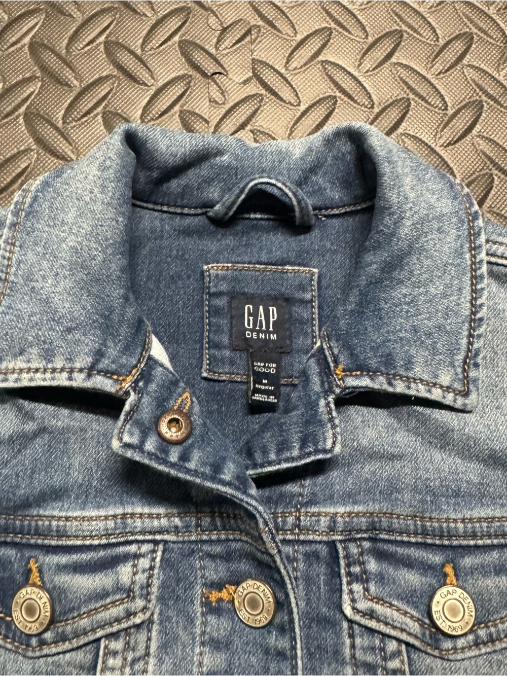 GAP Denim kids Medium Wash Jean Jacket Size Medium Regular - Picture 6 of 12
